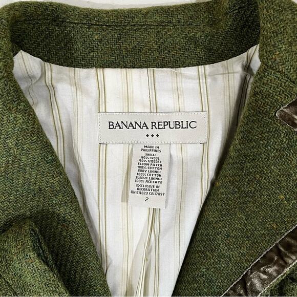NEW Banana Republic Wool Tweed Classic Academia Patch Library City Blazer Jacket - Picture 11 of 16
